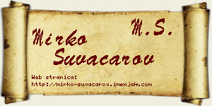 Mirko Suvačarov vizit kartica